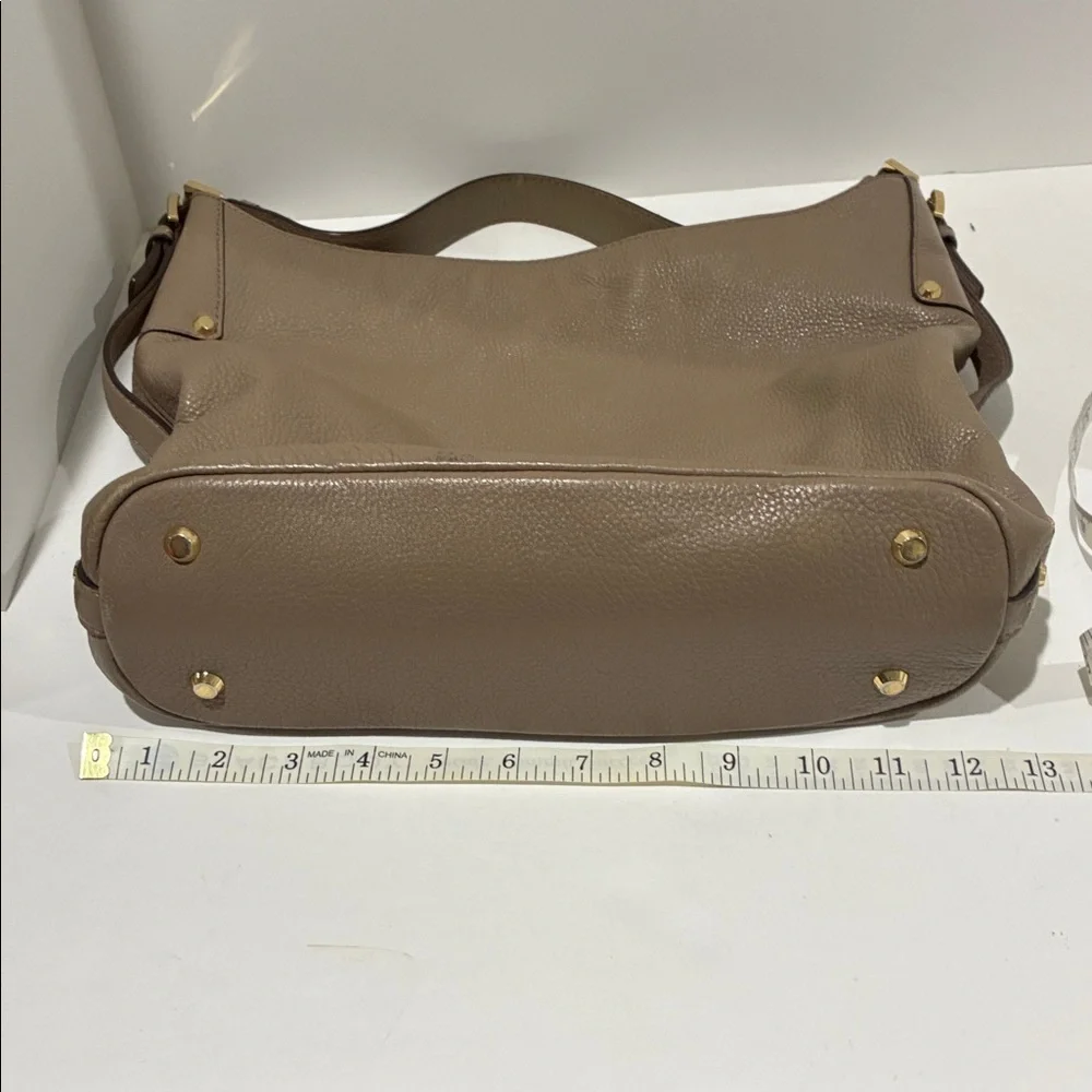 Michael Kors Taupe Leather Hobo Shoulder Bag - Picture 8 of 9